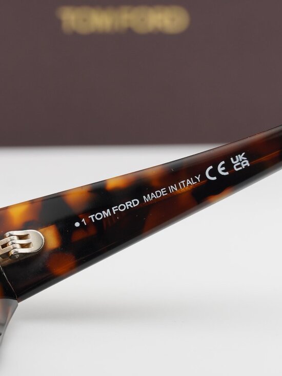 Tom Ford FT5950-B 052 Oval Eyeglasses 53mm – Havana / Blue Light Block
